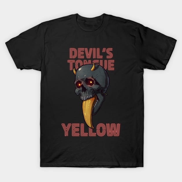 Devil's Tongue Yellow Pepper T-Shirt by OssuanArt